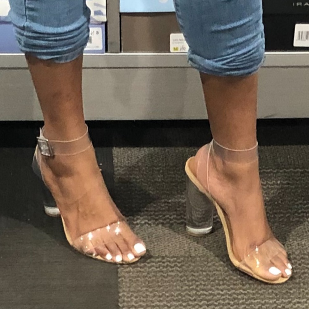 Steve Madden Clear Heels